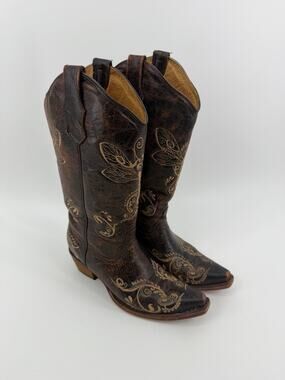 Circle G Corral cowgirl boots western brown leather